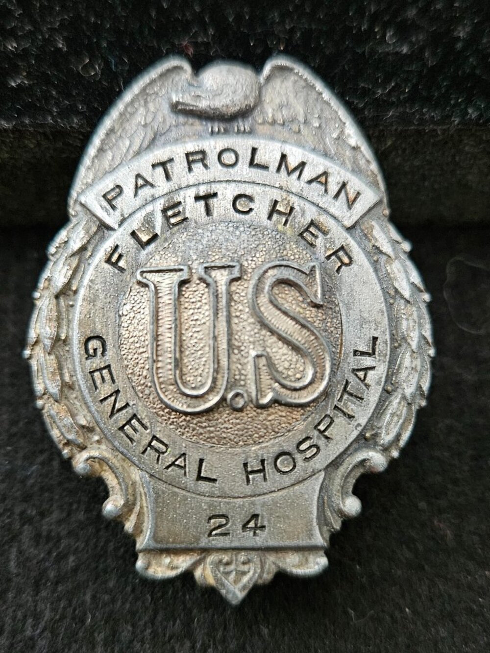 U.S. Army - Fletcher General Hospital - Patrolman badge #24